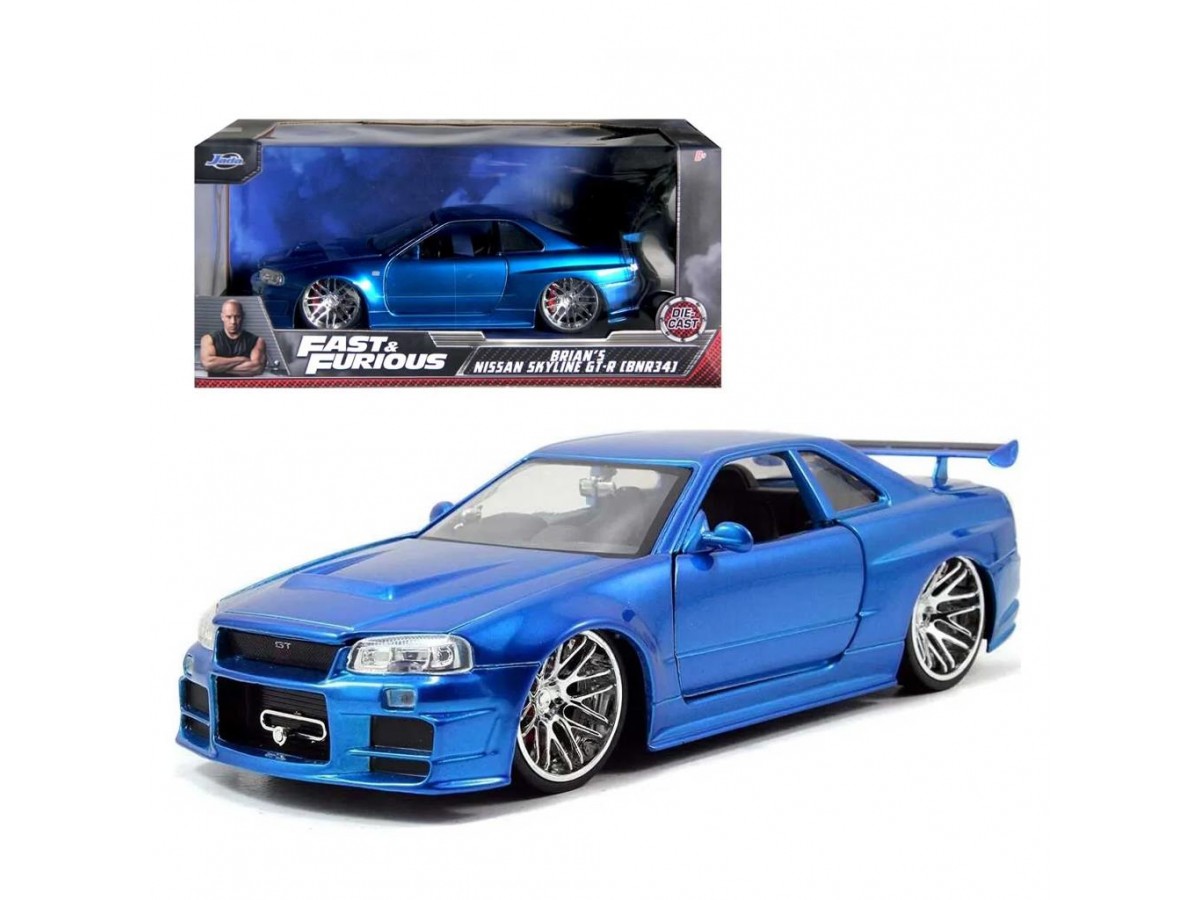 Fast and Furious Diecast 1/24 Brian's Nissan Skyline Gt-R