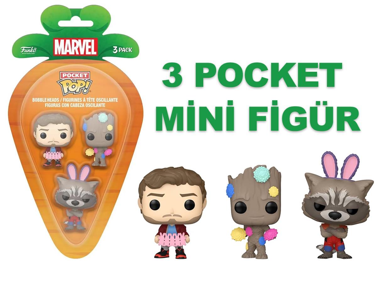 Funko 3-Pack Carrot Pocket Pop Guardians Of The Galaxy