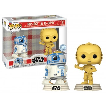 Funko Pop 2-Pack Disney 100th Star Wars Retro Reimagined - R2-D2 & C-3po Special Edition