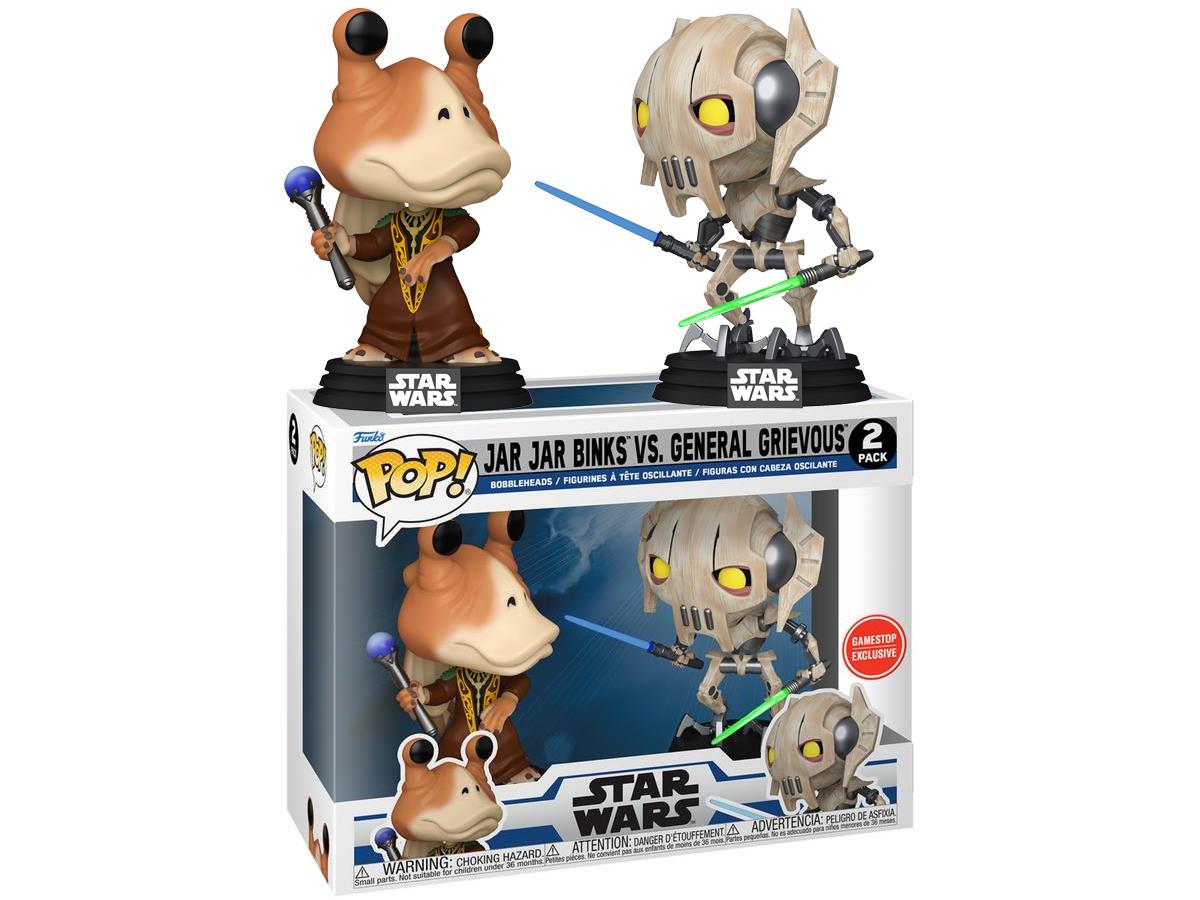 Funko Pop 2-Pack Disney Star Wars Clone Wars - Jar Jar Binks Vs General Grievous Gamestop