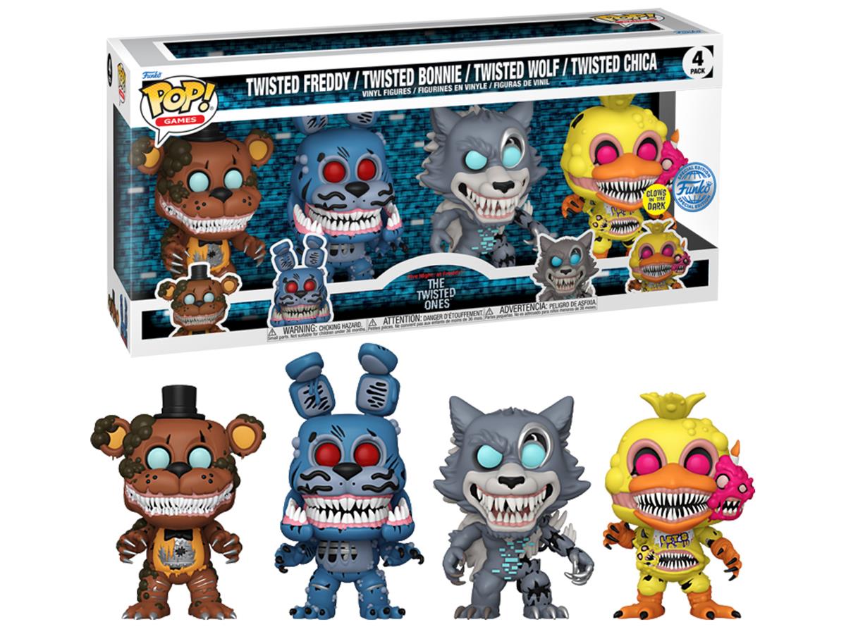 Funko Pop 4-Pack Games Five Nights At Freddy's - Chica The Chicken Glows İn The Dark Special