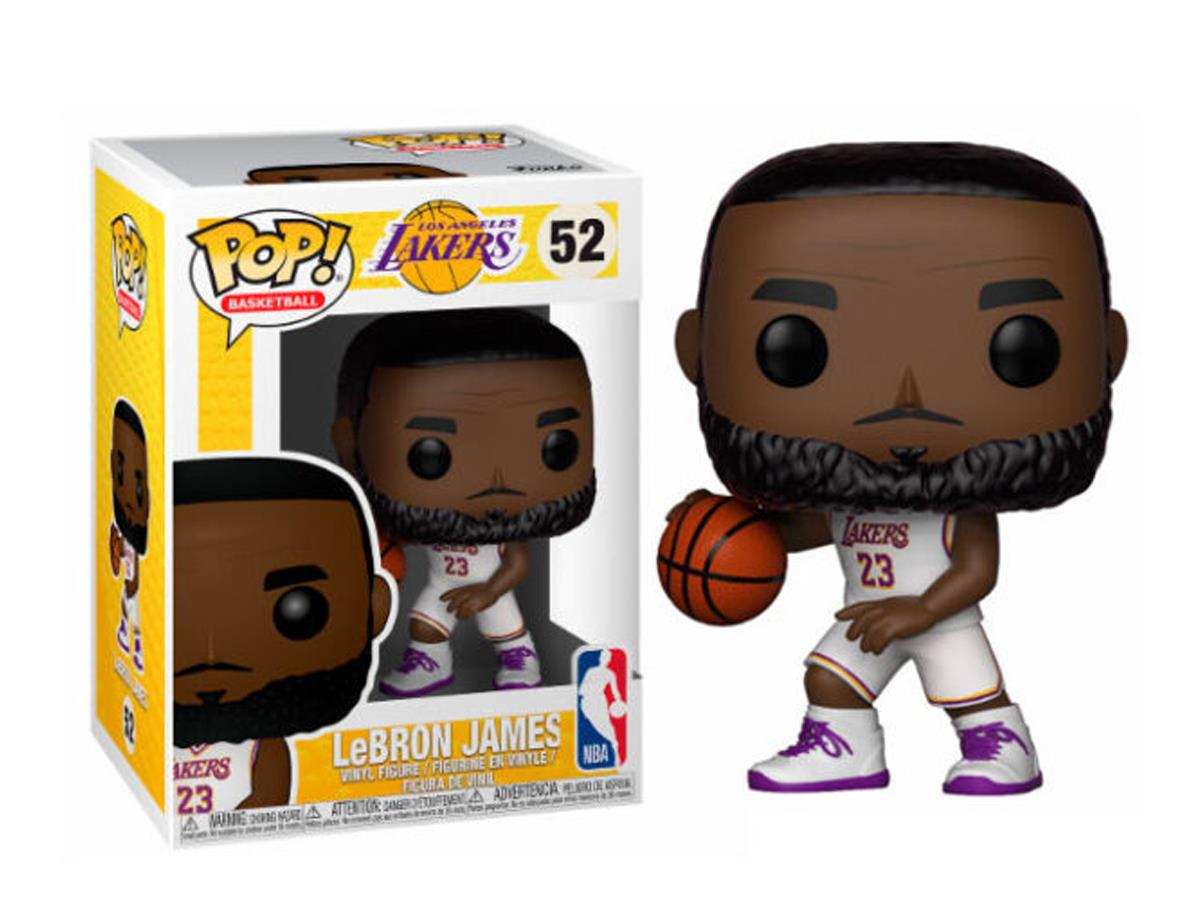 Funko Pop Basketball Lakers - Lebron James White Uniform No:52