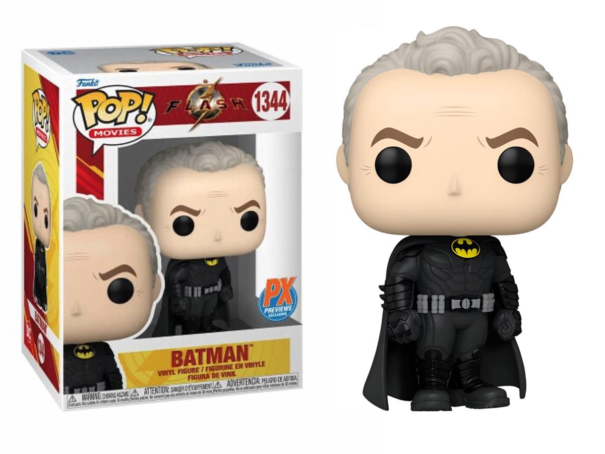 Funko Pop Dc The Flash - Batman Keaton Unmasked Alt Px Exclusive No:1344