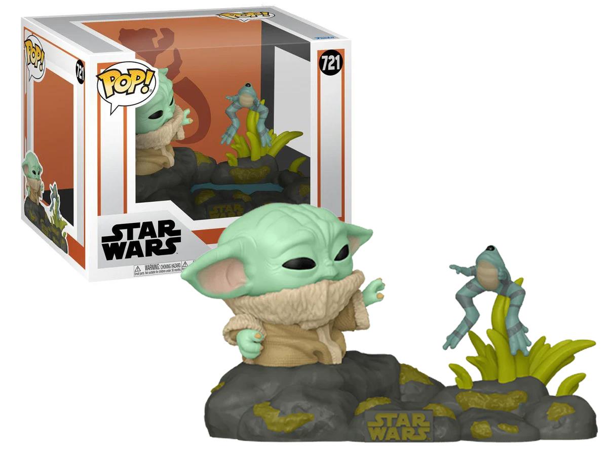 Funko Pop Deluxe Mandalorian - Din Grogu With Frog No:720 Bobble-Head