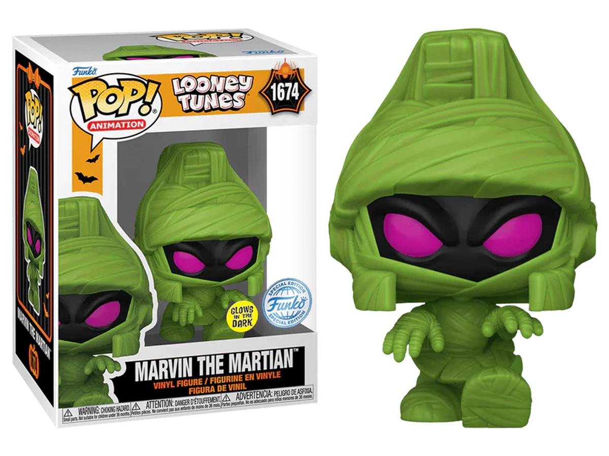 Funko Pop Looney Tunes - Marvin The Martian Mummy Glows İn The Dark Special