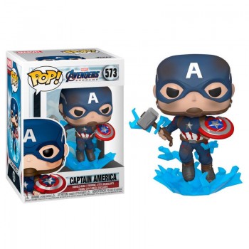 Funko Pop Marvel Avengers Endgame Captain America With Broken Shield Figürü