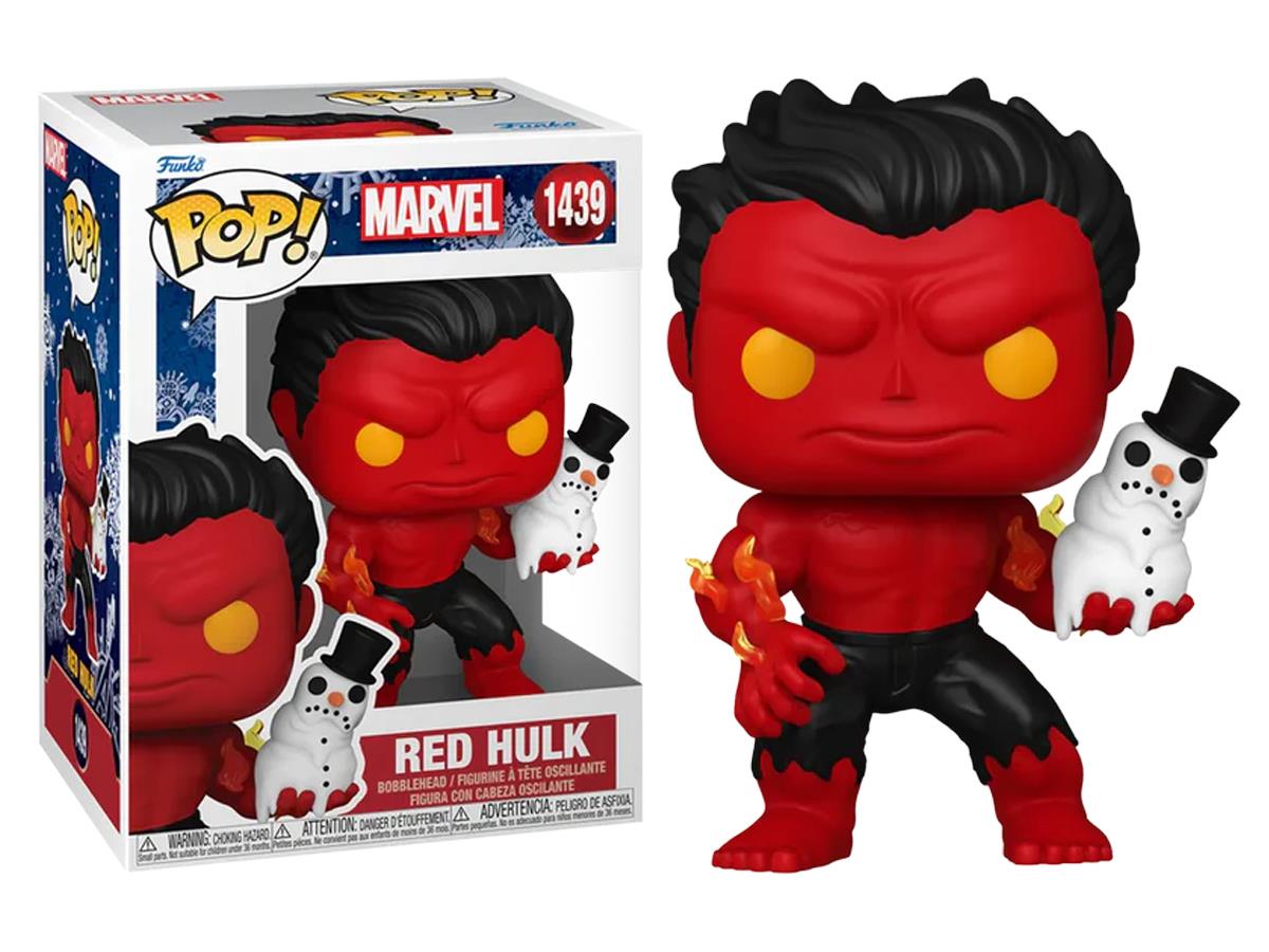 Funko Pop Marvel Holiday – Red Hulk No:1439 Bobble-Head