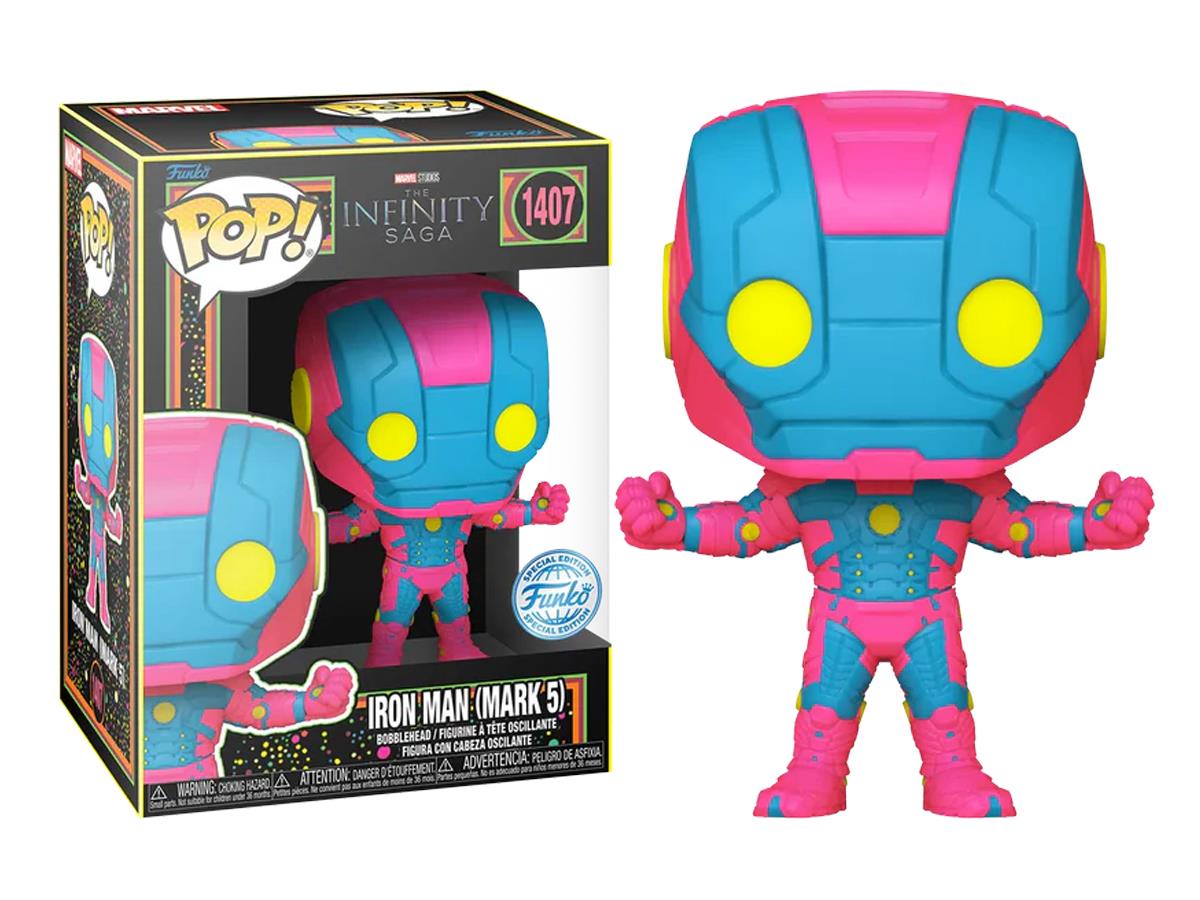 Funko Pop Marvel Iron Man - Mkv Blacklight Special Edition No:1407