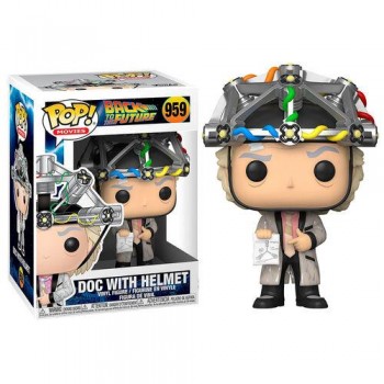 Funko Pop Movies Back To The Future Doc With Helmet Figürü