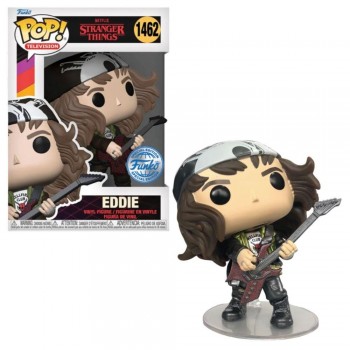 Funko Pop Television: Stranger Things Season 53  Hunter Eddie With Guitar Metallic Special No:1462