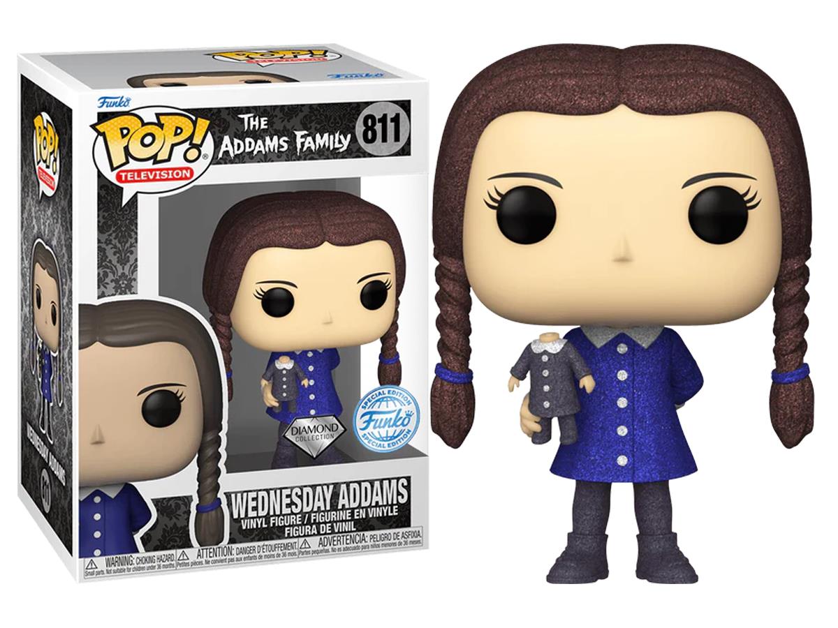 Funko Pop Television The Addams Family - Wednesday Addams Diamond Glitter Black