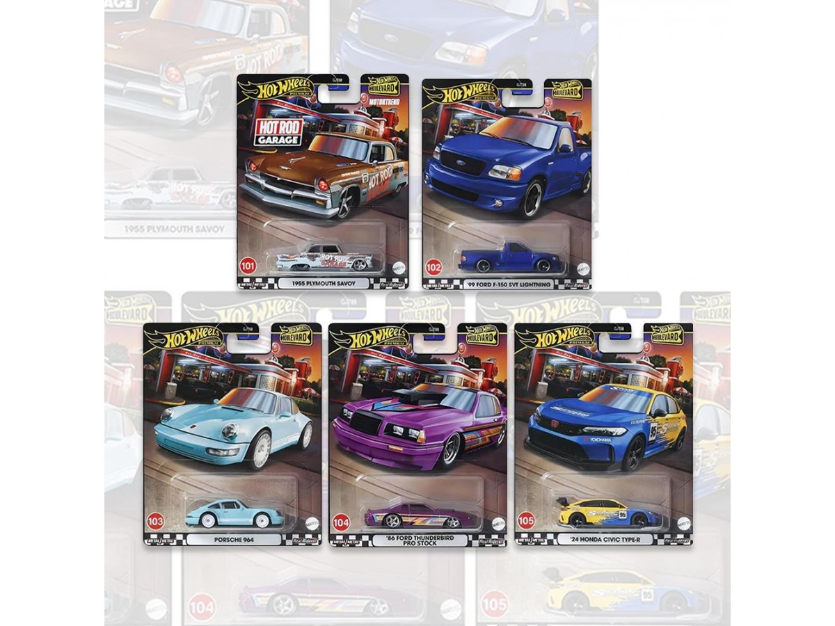 Hot Wheels Premium Boulevard 2024 - Mix 3  W Case