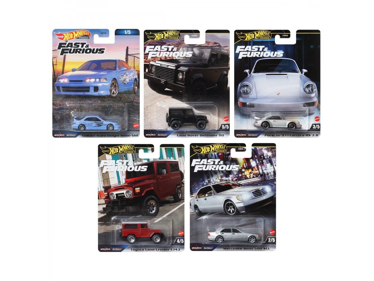 Hot Wheels Premium Fast & Furious 2024 5'li Set Hnw46