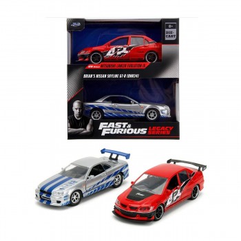 Jada Fast & Furious 1/32 2006 Mitsubishi Lancer Evo IX + 2002 Nissan Skyline GTR R34