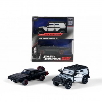 Jada Fast & Furious 1/32 Jeep Wrangler + 1970 Dodge Charger (Offroad)