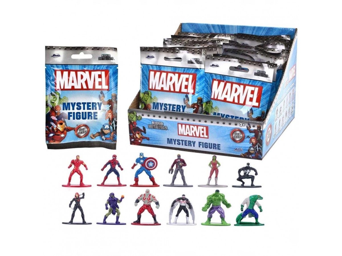 Jada Marvel Süpriz Tekli Metal Nano Figür 4 Cm - 1 Adet