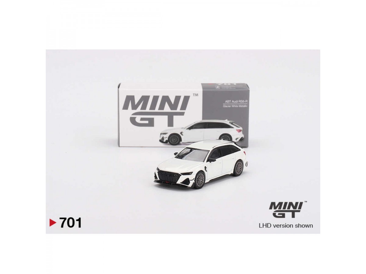 Mini Gt 1/64 Audi Abt Rs6-r Glacier White Metallic No:701