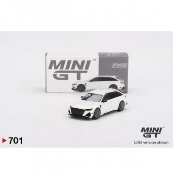 Mini Gt 1/64 Audi Abt Rs6-r Glacier White Metallic No:701