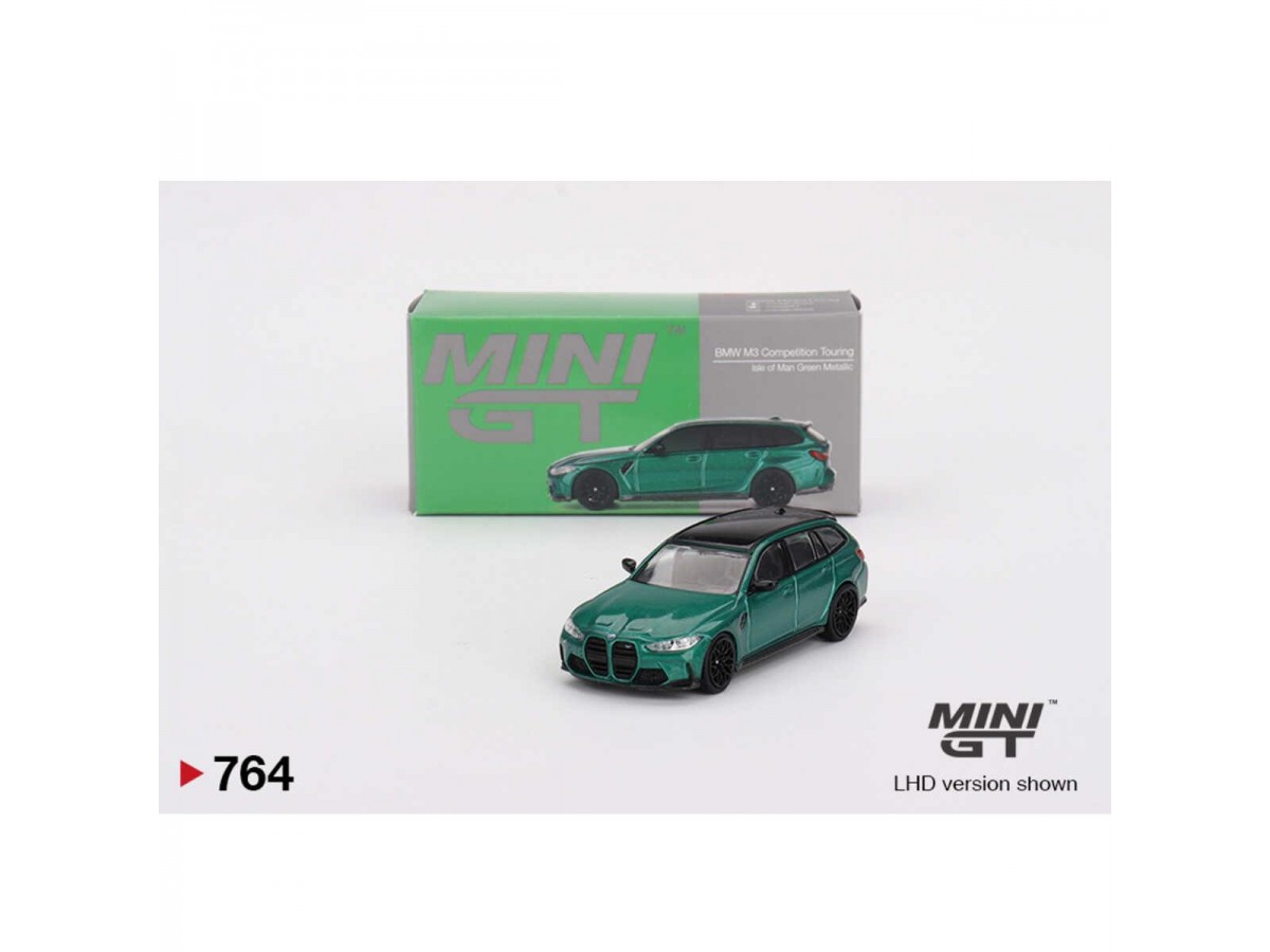 Mini Gt 1/64 Bmw M3 Competition Touring Isle Of Man Green Metallic No:764