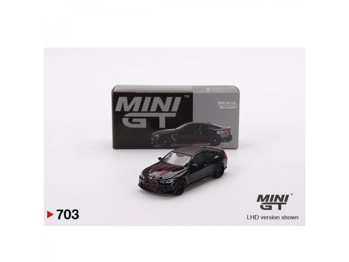 Mini Gt 1/64 Bmw M4 Csl Black Sapphire No:703