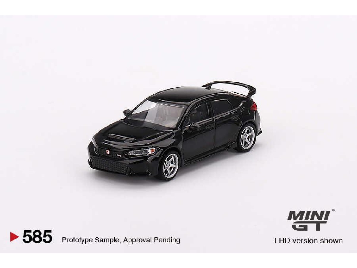 Mini Gt 1/64 Honda Civic Type R Crystal Black Pearl 2023 W/ Advan Gt Wheel