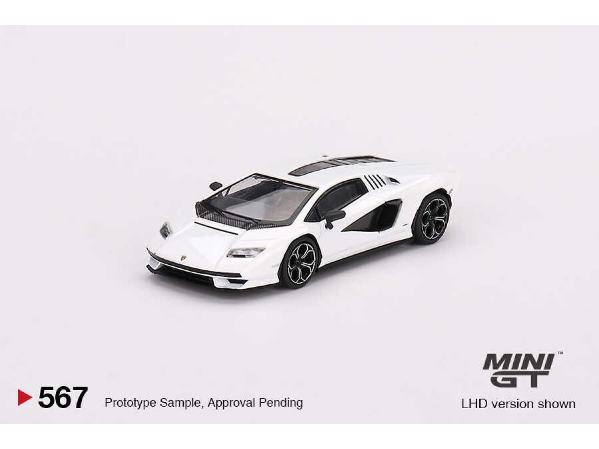 Mini Gt 1/64 Lamborghini Countach Lpi 800-4 Bianco Siderale