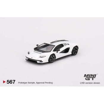 Mini Gt 1/64 Lamborghini Countach Lpi 800-4 Bianco Siderale