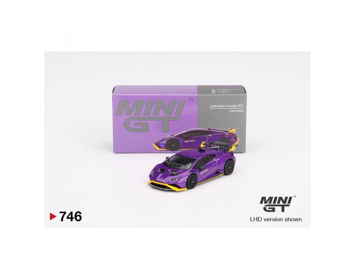 Mini Gt 1/64 Lamborghini Huracán Sto Viola Pasifae No:746