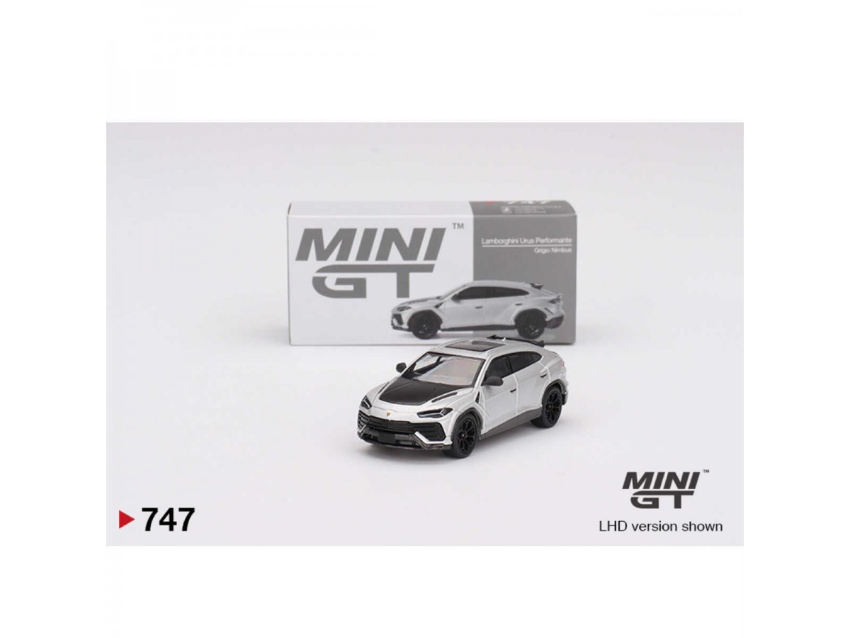 Mini Gt 1/64 Lamborghini Urus Performante Grigio Nimbus No:747