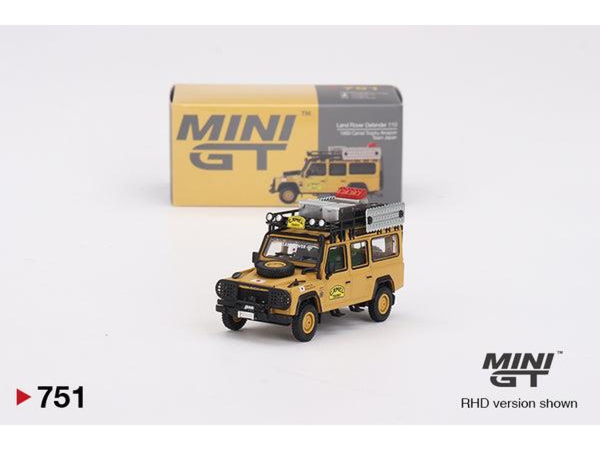 Mini Gt 1/64 Land Rover Defender 110 1989 Camel Trophy Amazon Team Japan