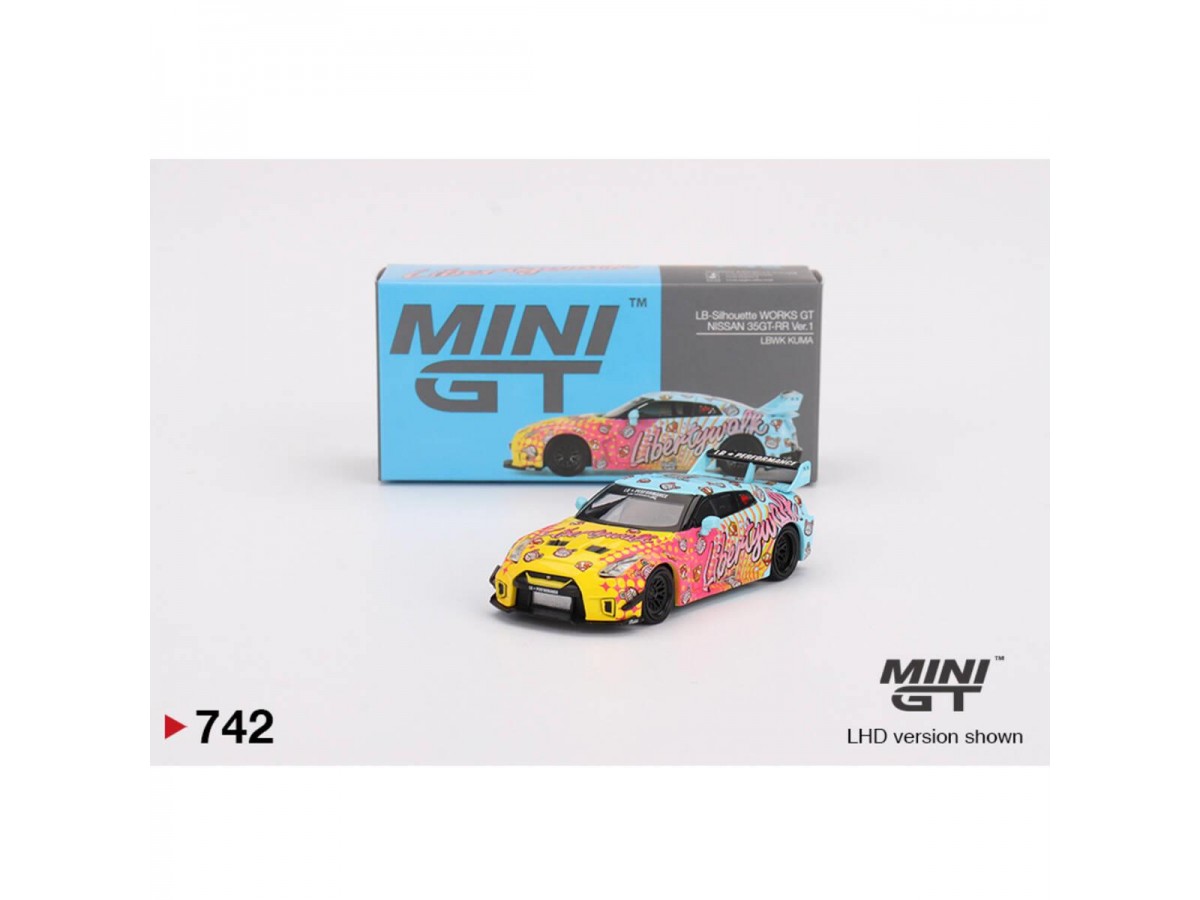 Mini Gt 1/64 Lb-Silhouette Works Gt Nissan 35Gt-RR Ver.1 Lbwk Kuma No:742