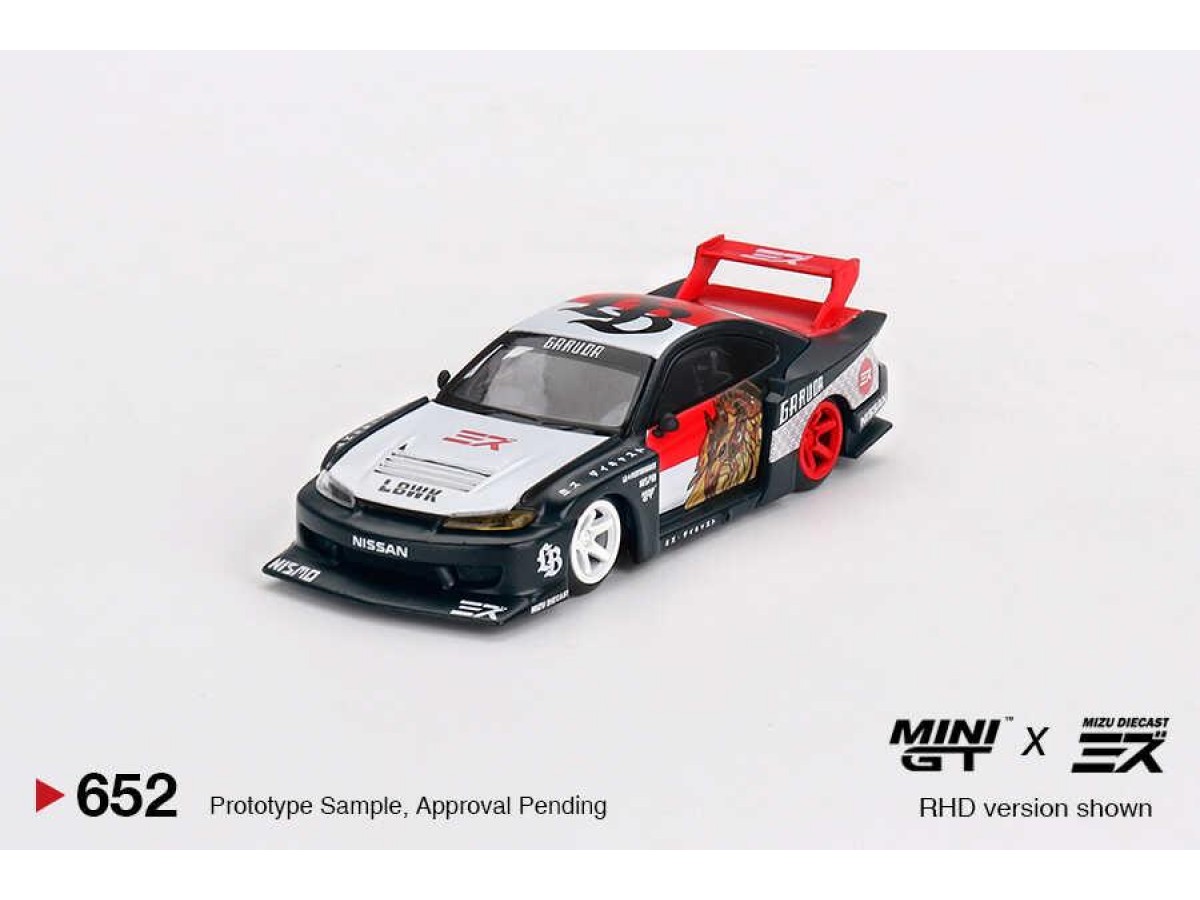 Mini Gt 1/64 Lb-Super Silhouette Nissan Silvia (S15)“Garuda” Mini Gt X Mizu