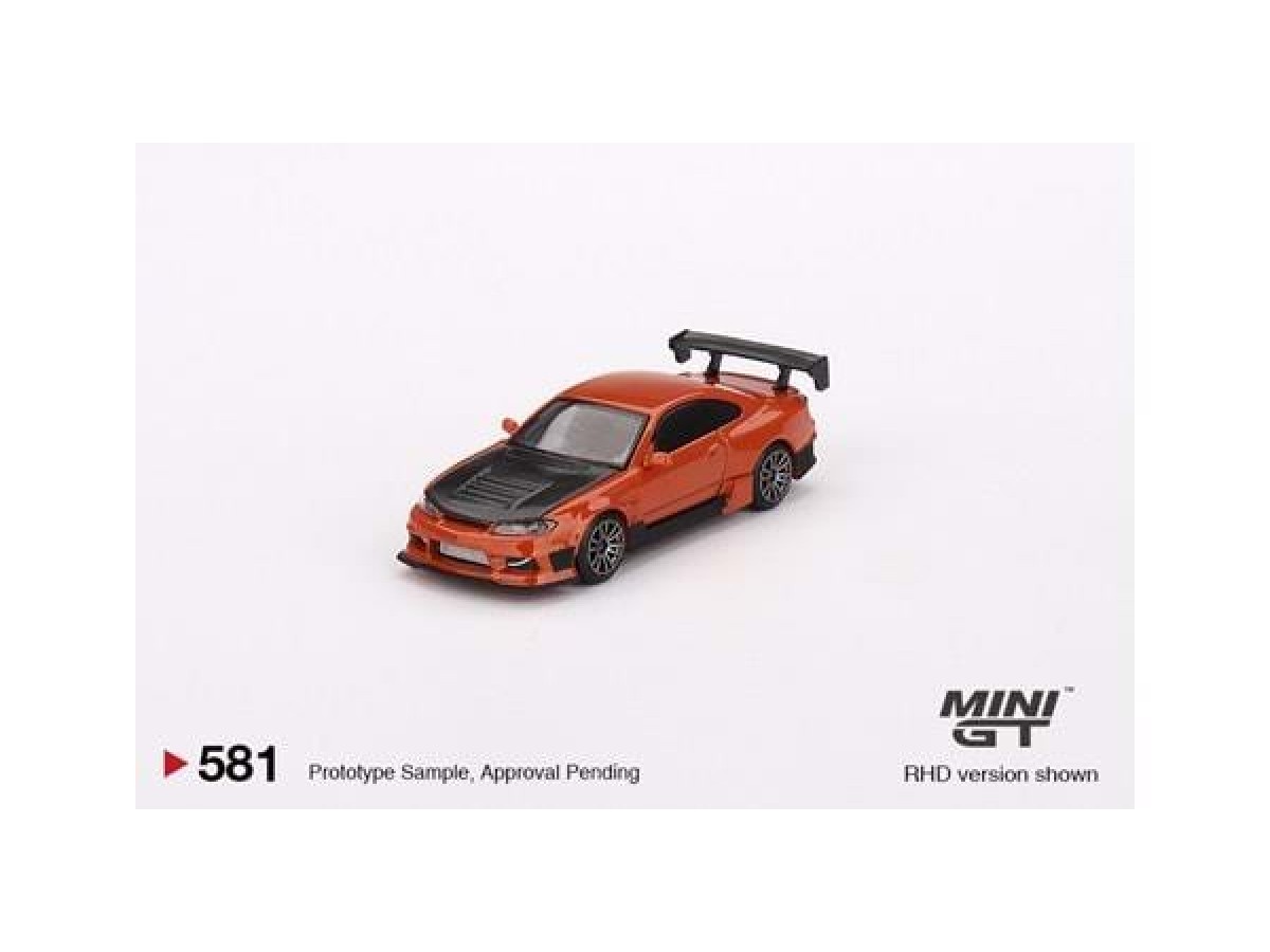 Mini Gt 1/64 Nissan Silvia S15 D-MAX Metallic Orange