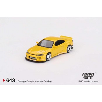 Mini Gt 1/64 Nissan Silvia (S15) Rocket Bunny Bronze Yellow