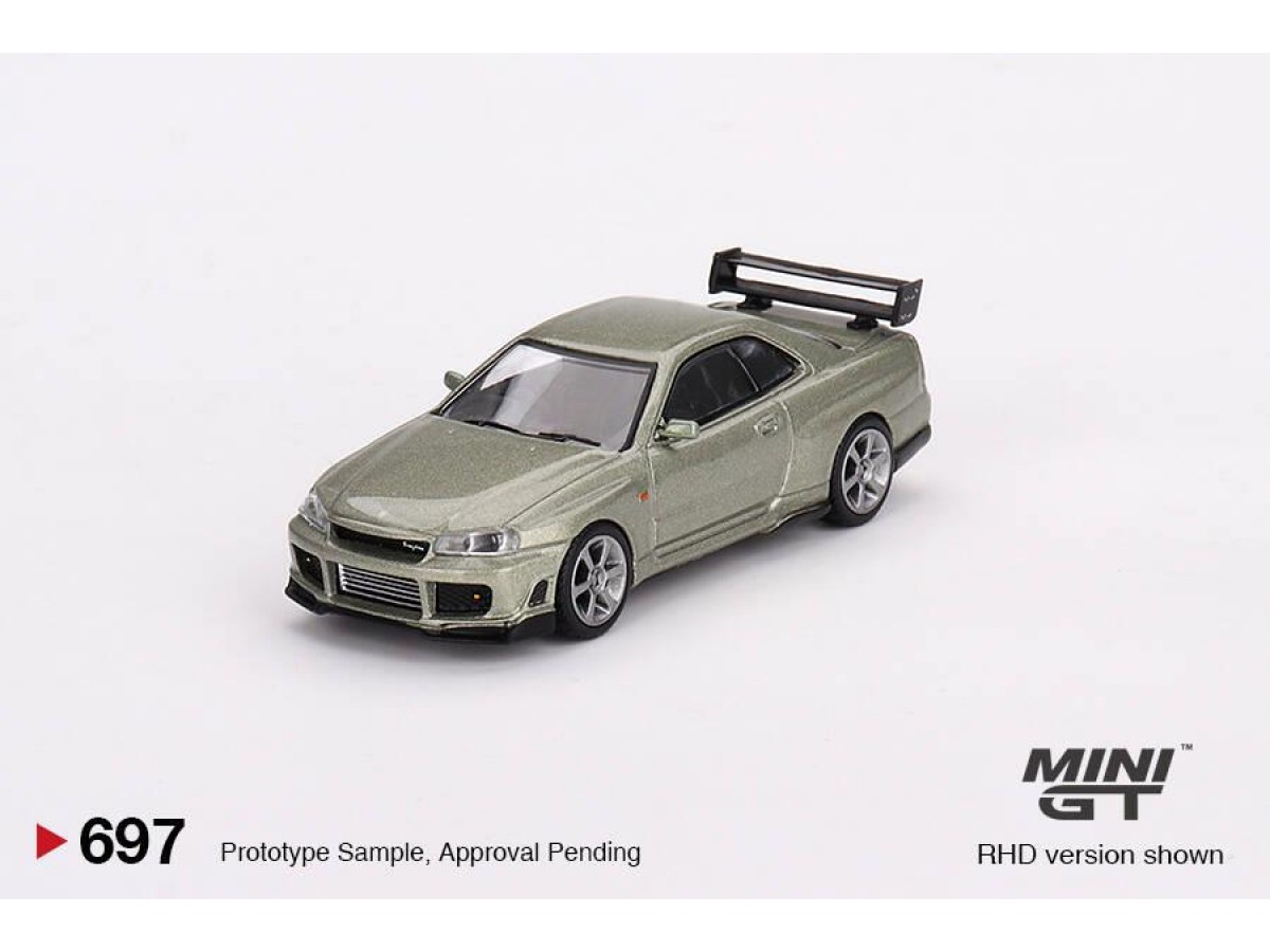 Mini GT 1/64 Nissan Skyline GT-R (R34) Tommykaira R-z Millenium Jade