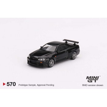 Mini Gt 1/64 Nissan Skyline Gt-r (R34) V-spec Black Pearl