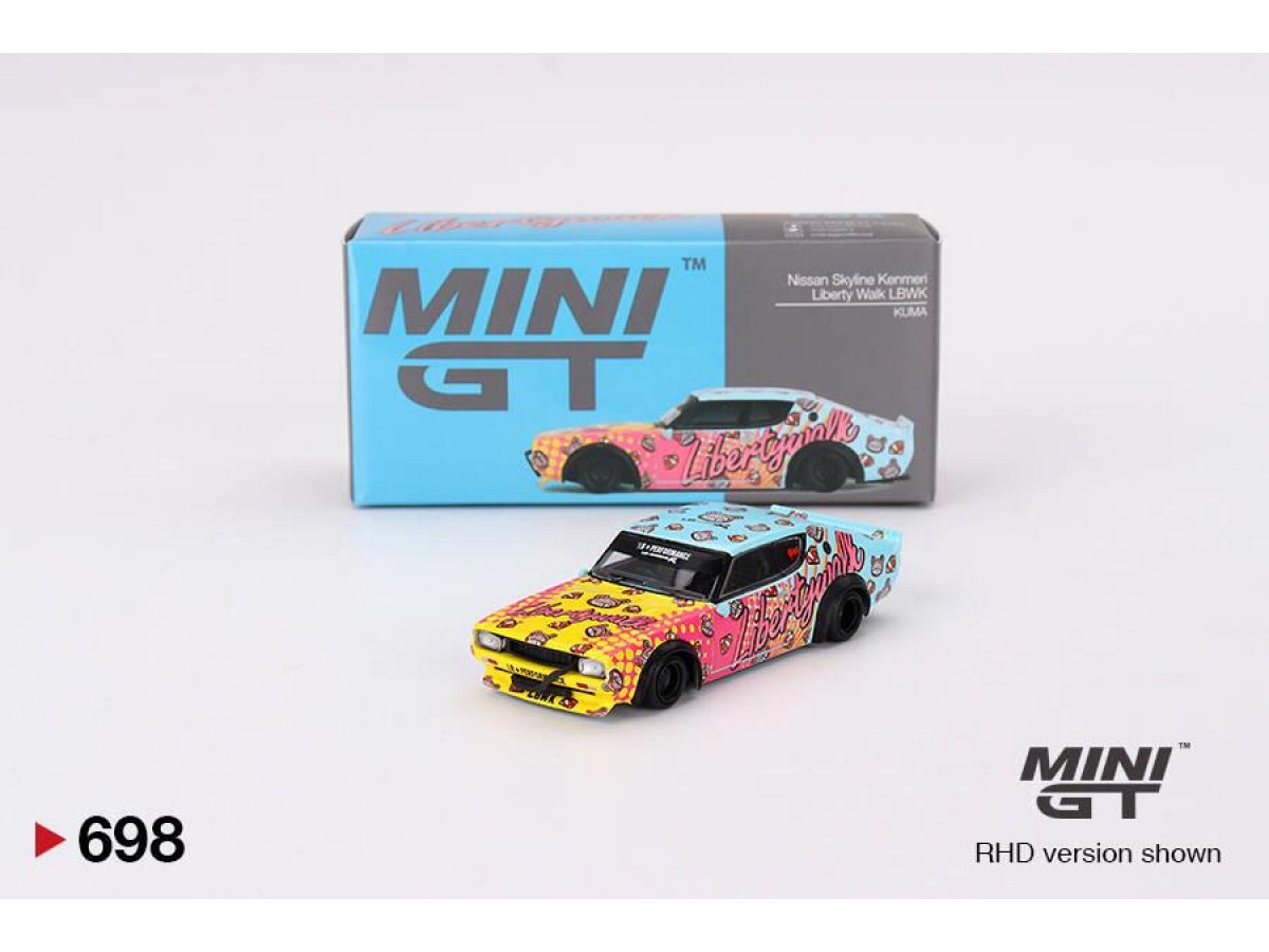 Mini Gt 1/64 Nissan Skyline Kenmeri Liberty Walk Lbwk Kuma