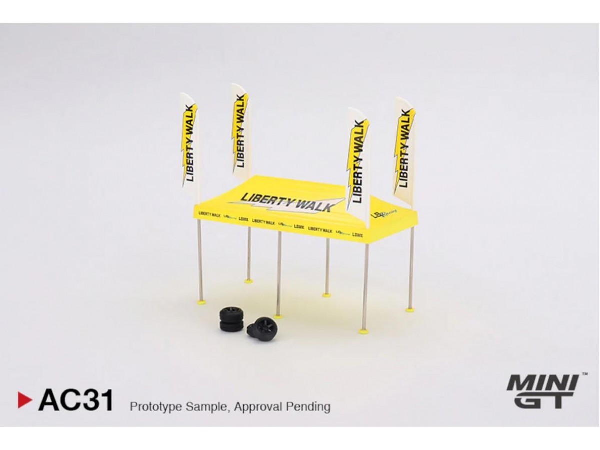 Mini GT 1/64 Paddock Service Tent Set - LB Racing