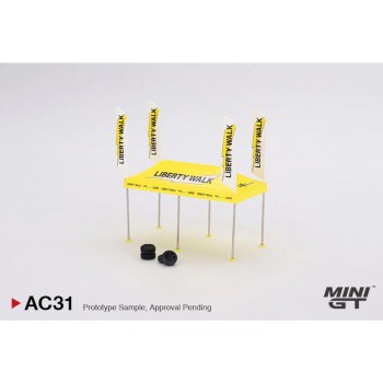 Mini GT 1/64 Paddock Service Tent Set - LB Racing