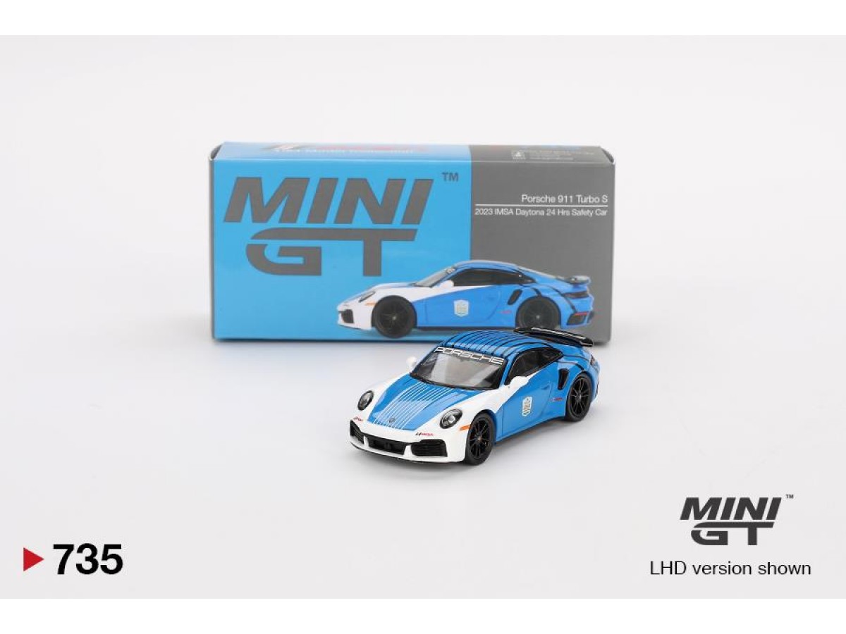 Mini Gt 1/64 Porsche 911 Turbo S Safety Car 2023 Imsa No:735