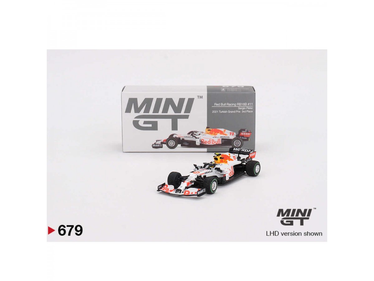 Mini Gt 1/64 Red Bull Rb16b #11 Sergio Pérez 2021 Turkish Grand Prix 3rd Place No:679