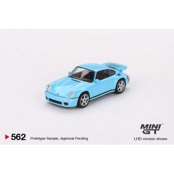 Mini Gt 1/64 Ruf Ctr Anniversary Bayrisch Himmelblau