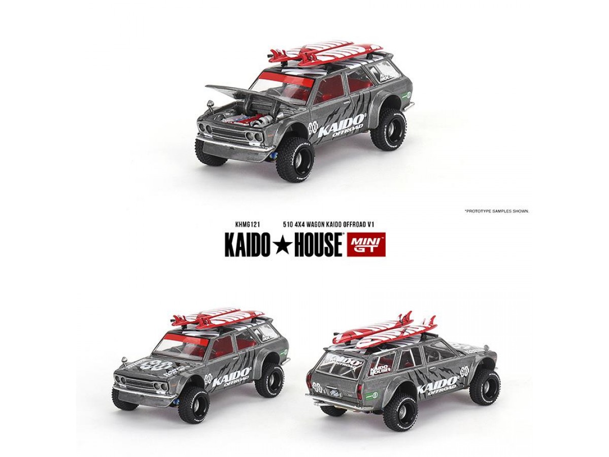 Mini Gt Kaido 1/64 Datsun 510 Wagon 4x4 Kaido Offroad V1