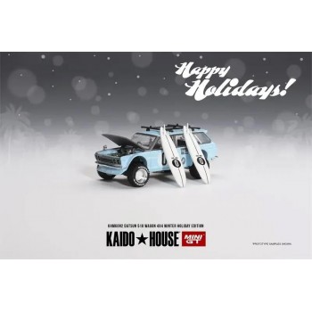 Mini Gt Kaido 1/64 Datsun 510 Wagon 4x4 Winter Holiday Edition