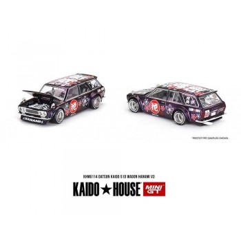 Mini Gt Kaido 1/64 Datsun KAIDO 510 Wagon Hanami V3