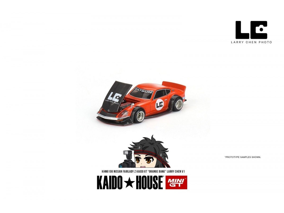 Mini Gt Kaido 1/64 Nissan Fairlady Z Kaido Gt 'Orange Bang' Larry Chen V1