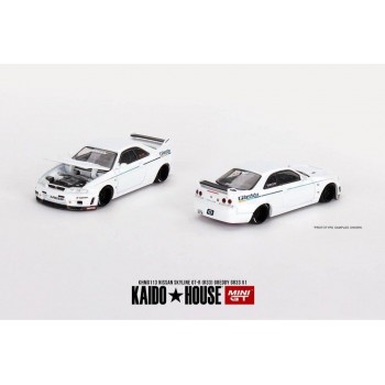 Mini Gt Kaido 1/64 Nissan Skyline GT-R (R33) Greddy GR33 V1