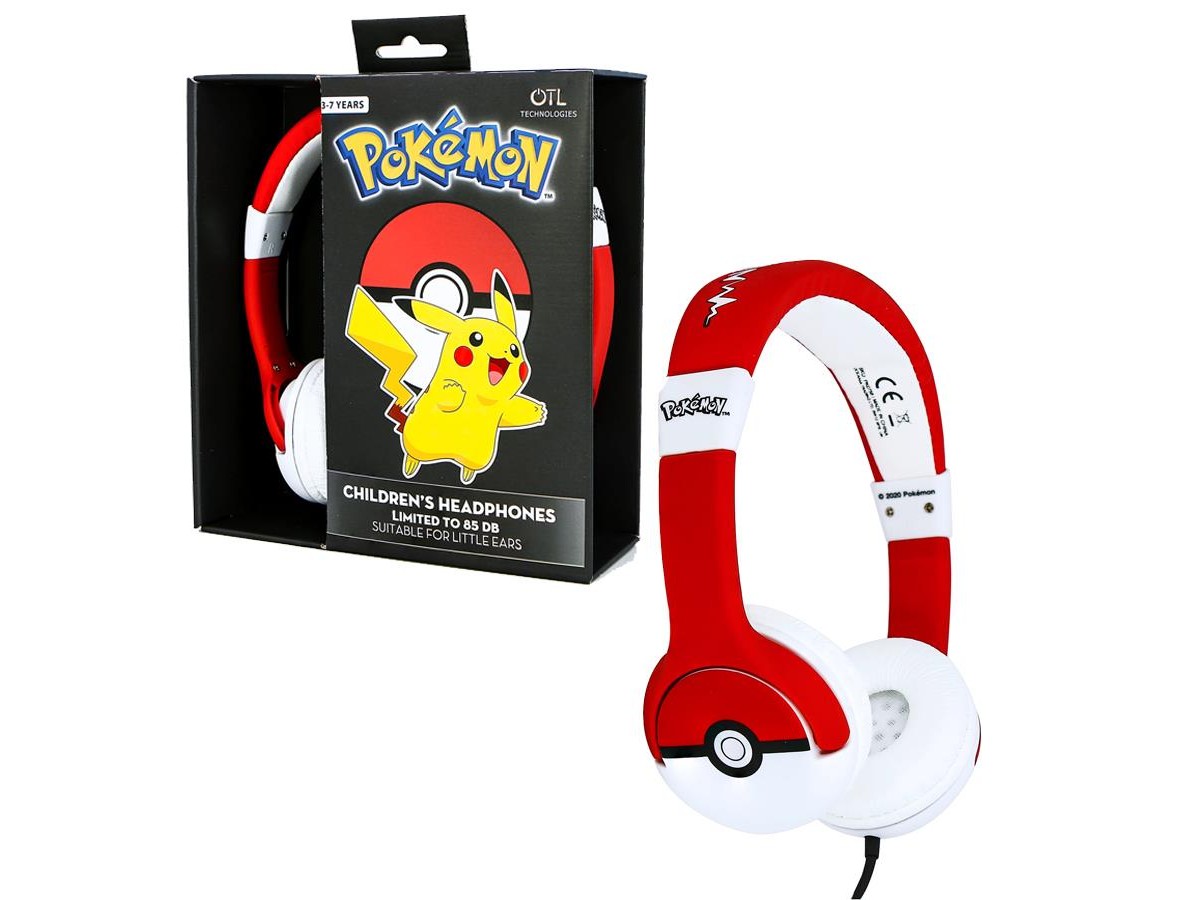 OTL Pokemon Pokeball Çocuk Kulak Üstü Kulaklık Nintendo Switch Ps4 Ps5 Pc Uyumlu