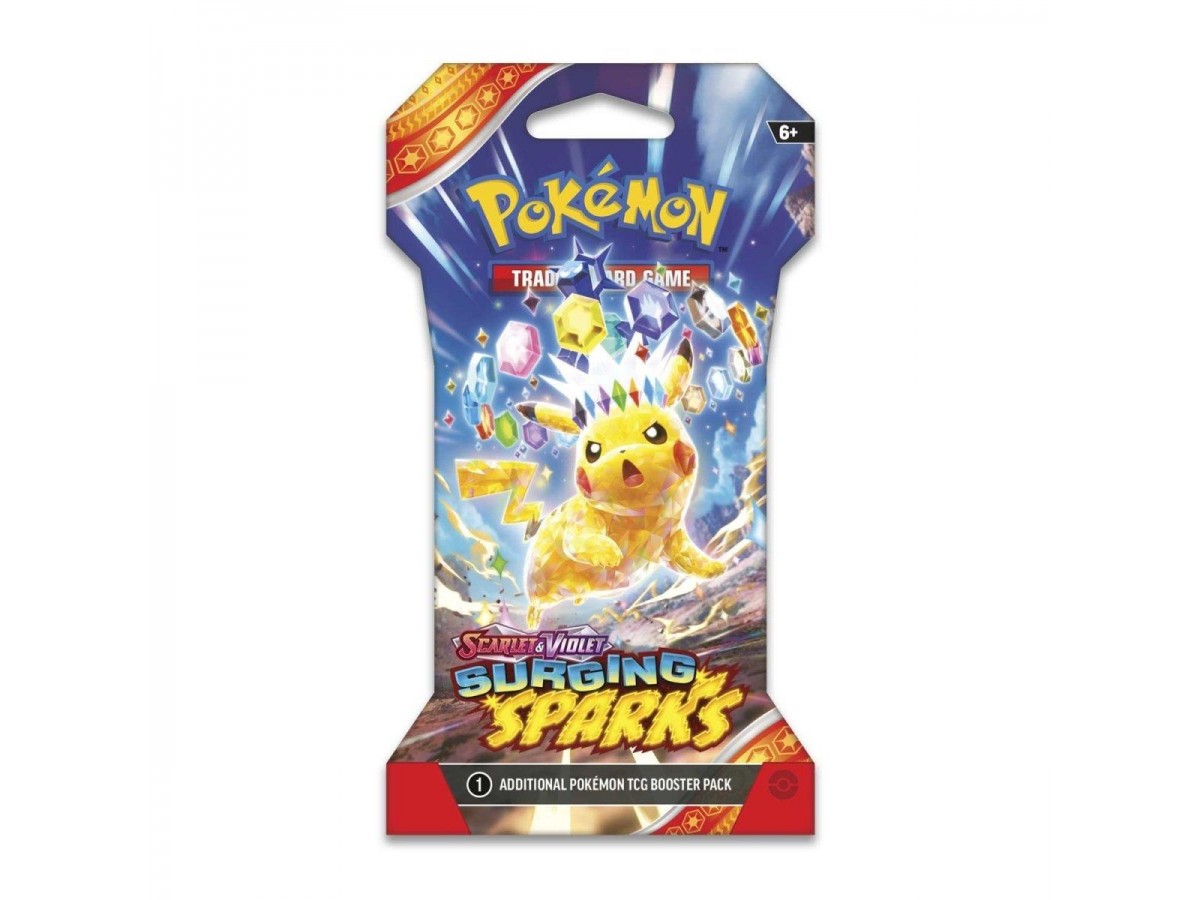 Pokemon Tcg Surging Sparks Sleeved Tek Booster Paket