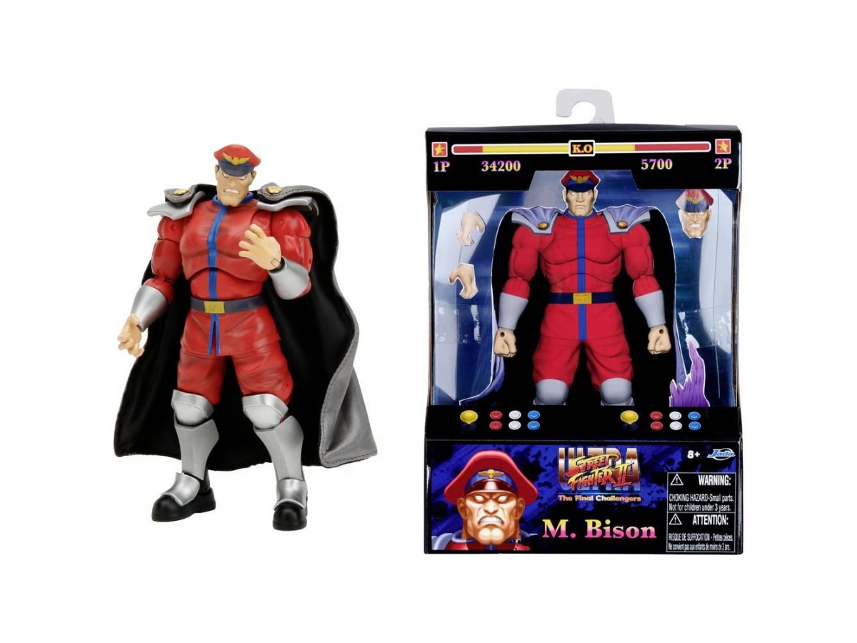 Street Fighter II M. Bison Action Figür 15 cm